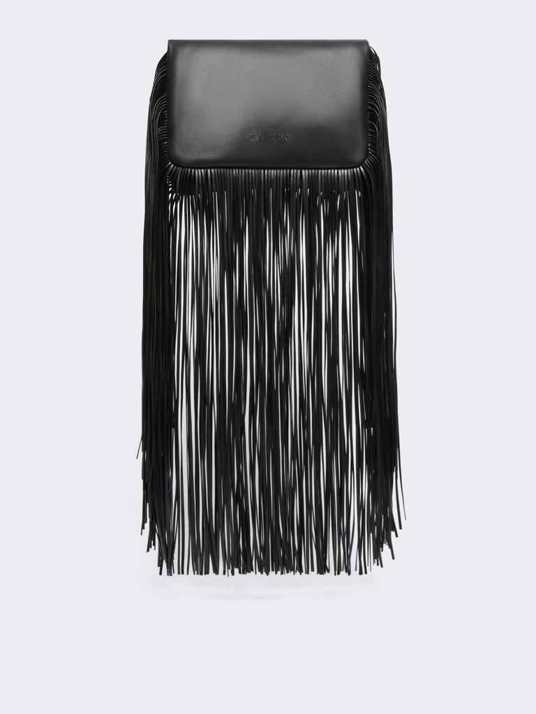 max mara mini soffy bag in nappa with fringes