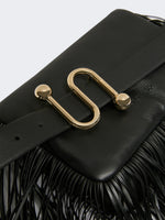 Mini Soffy Bag In Nappa With Fringes for Women - Black - Max Mara UAE