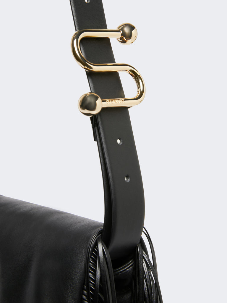 max mara mini soffy bag in nappa with fringes
