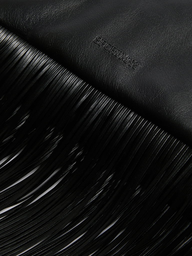 max mara mini soffy bag in nappa with fringes