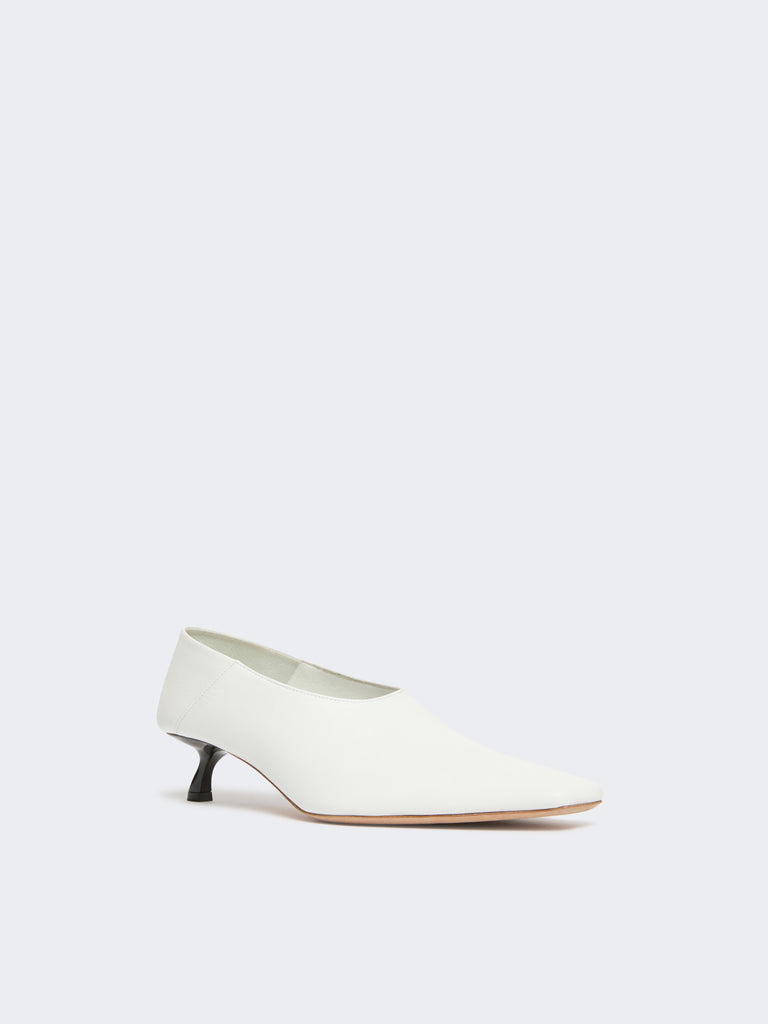 max mara nappa leather pumps with foldable back