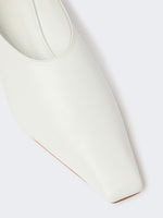 max mara nappa leather pumps with foldable back for women