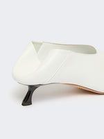 max mara nappa leather pumps with foldable back for women