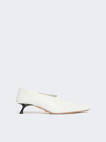 max mara nappa leather pumps with foldable back for women