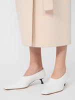 max mara nappa leather pumps with foldable back for women