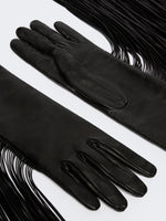 Long Gloves With Fringes - Runway for Women - Black - Max Mara UAE