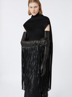 Long Gloves With Fringes - Runway for Women - Black - Max Mara UAE