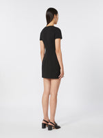 Jersey Hourglass Dress for Women - Black - Max Mara UAE