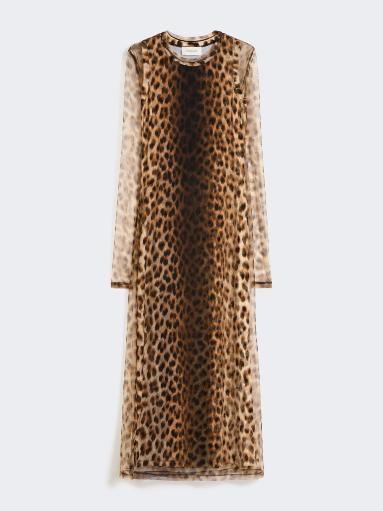 max mara fitted tulle jersey dress