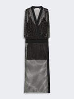 max mara long jersey and rhinestone dress for women
