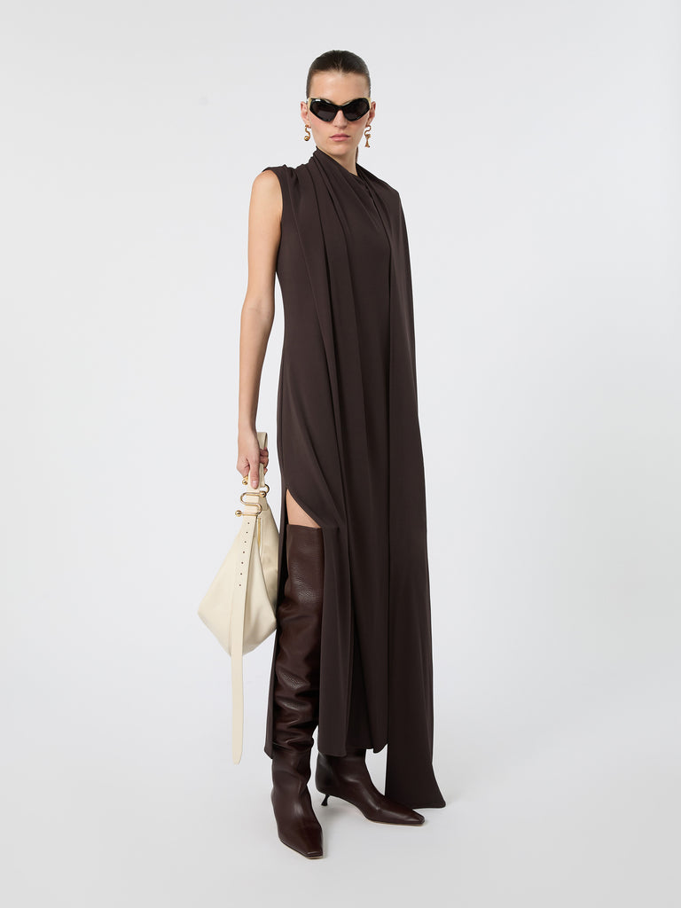max mara long jersey dress