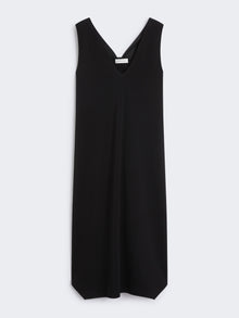 Sleeveless Crepe Dress for Women - Black - Max Mara UAE