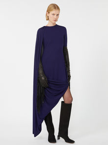 Asymmetrical Draped Dress - Runway for Women - Dark Violet - Max Mara UAE