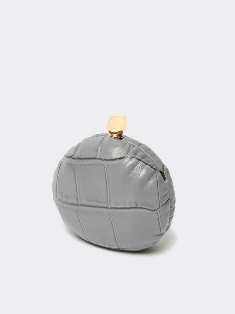max mara calfskin "mini clutch" pendant necklace