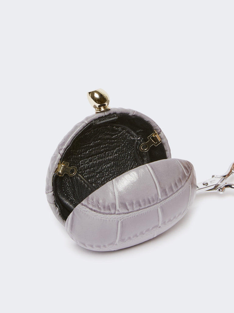 max mara calfskin "mini clutch" pendant necklace