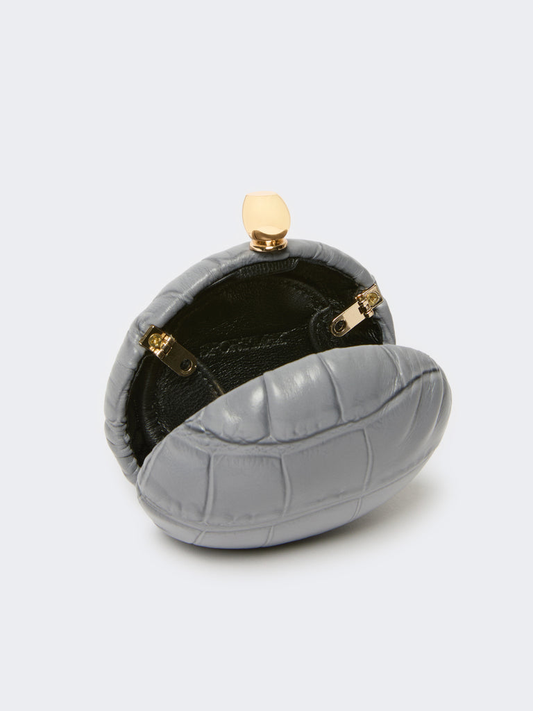 max mara calfskin "mini clutch" pendant necklace