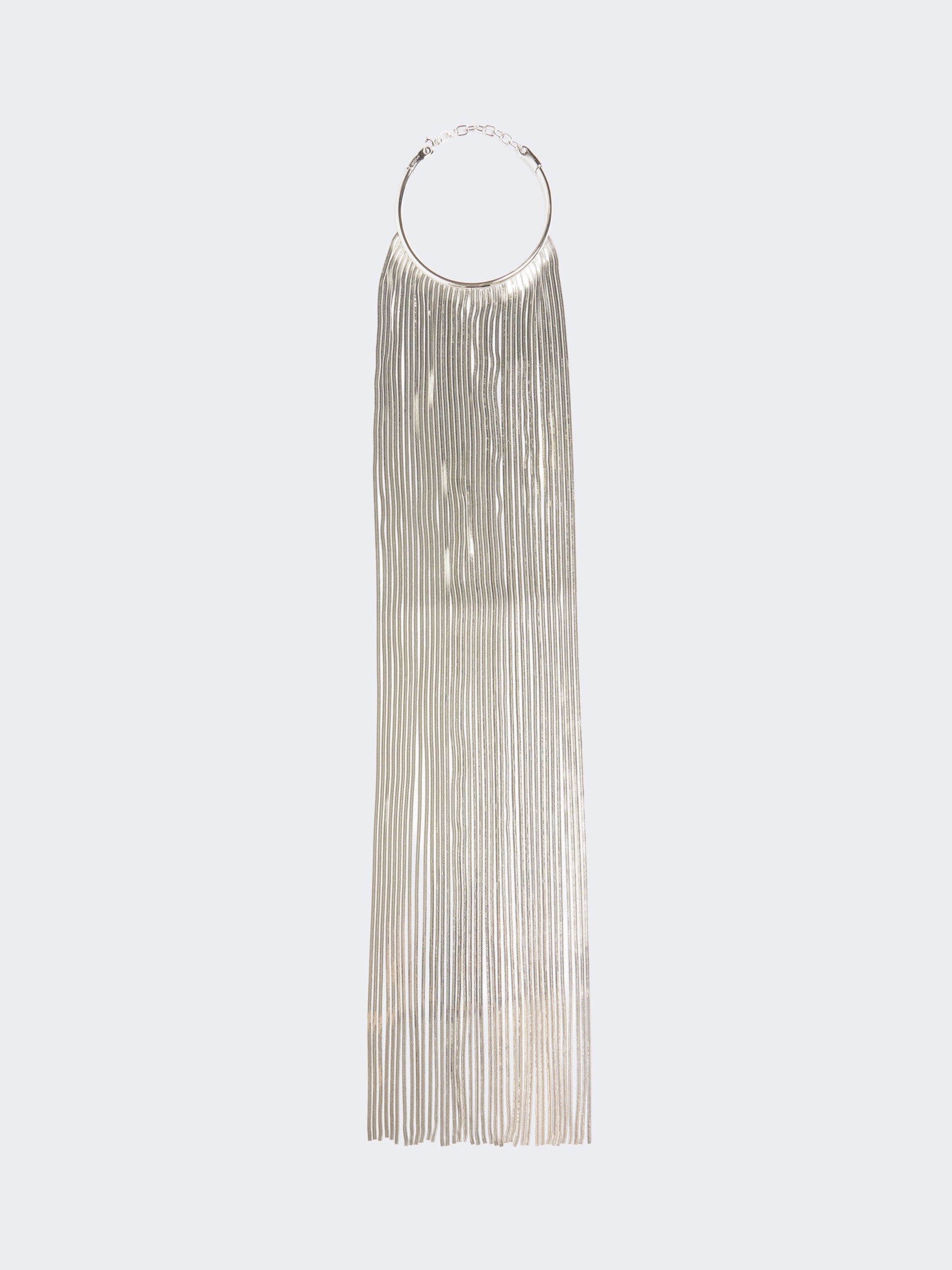 max mara fringed metal necklace for women