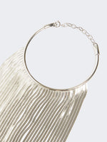 max mara fringed metal necklace for women