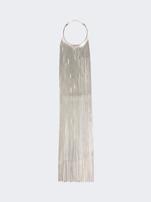 Max Mara Fringed metal necklace for Women