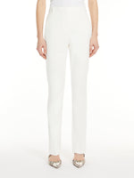 Compact jersey trousers