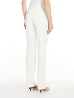 Compact jersey trousers