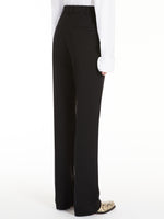 Compact jersey trousers