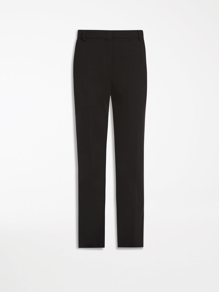 Compact jersey trousers