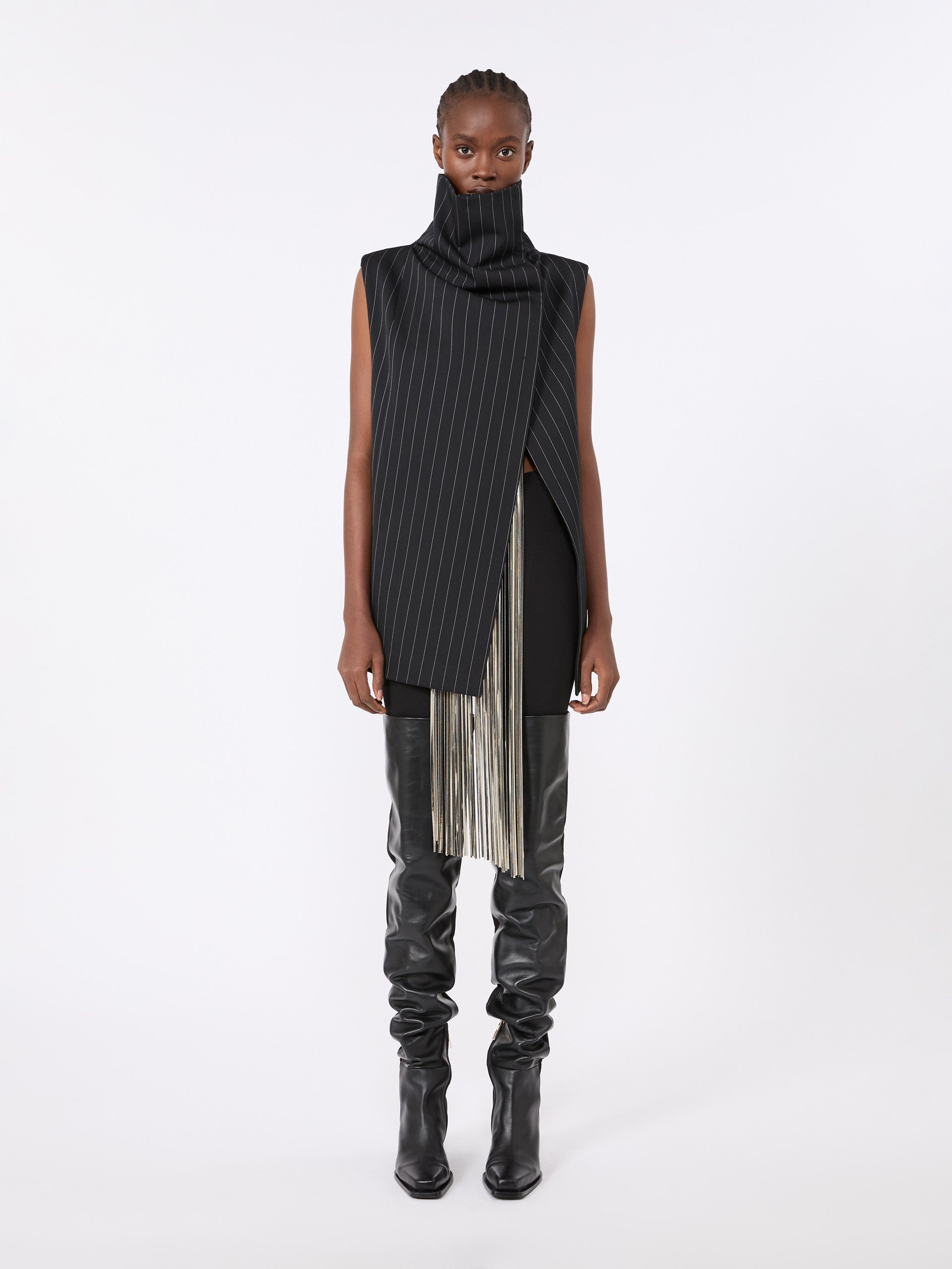 max mara slim-fit jersey trousers for women