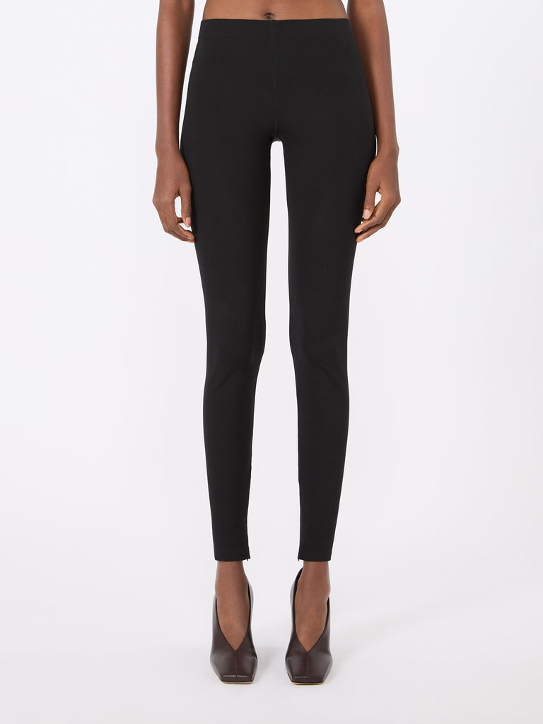 max mara slim-fit jersey trousers