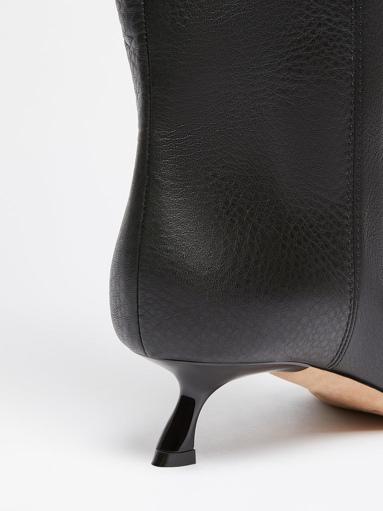 max mara thigh-high boot in deer-print calf leather