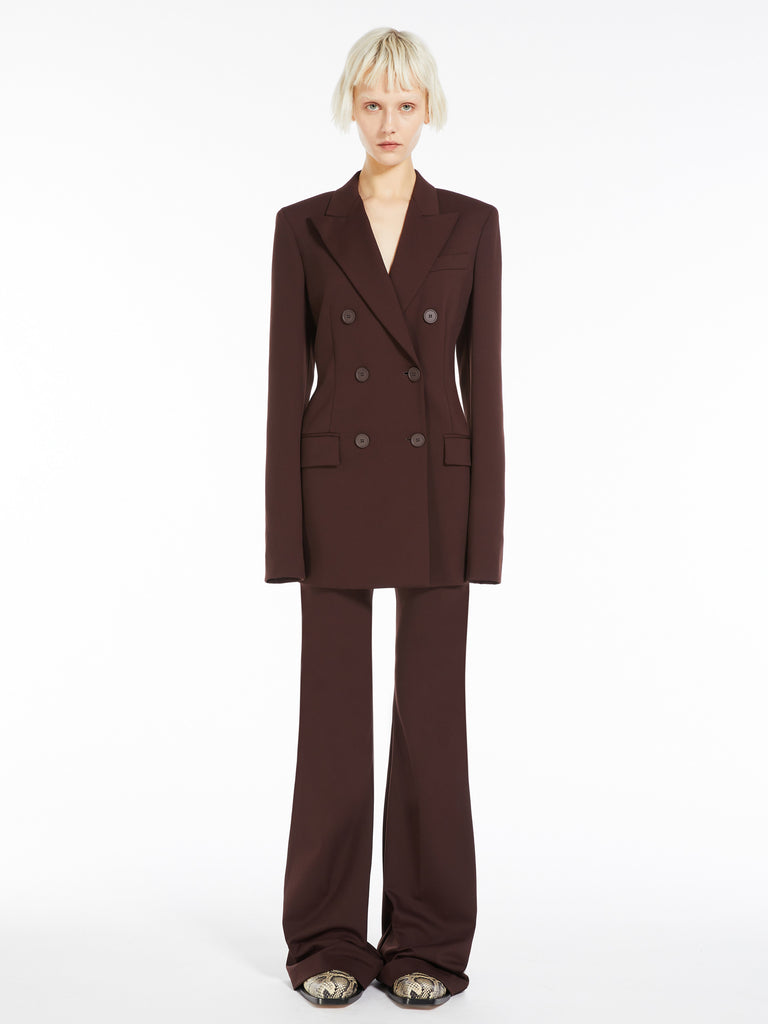 Scuba-look jersey blazer