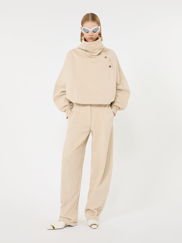 max mara oversized sweatshirt with an asymmetric fastening