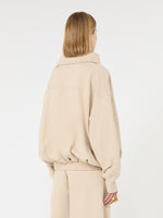 max mara oversized sweatshirt with an asymmetric fastening for women