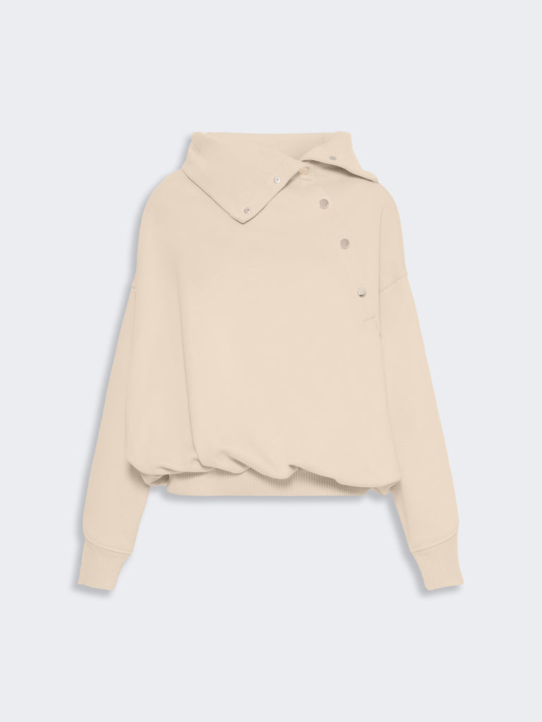 max mara oversized sweatshirt with an asymmetric fastening