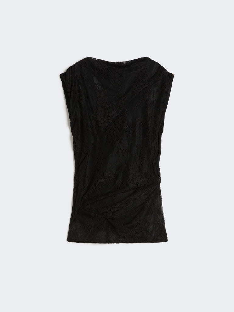 max mara two-tone lace top