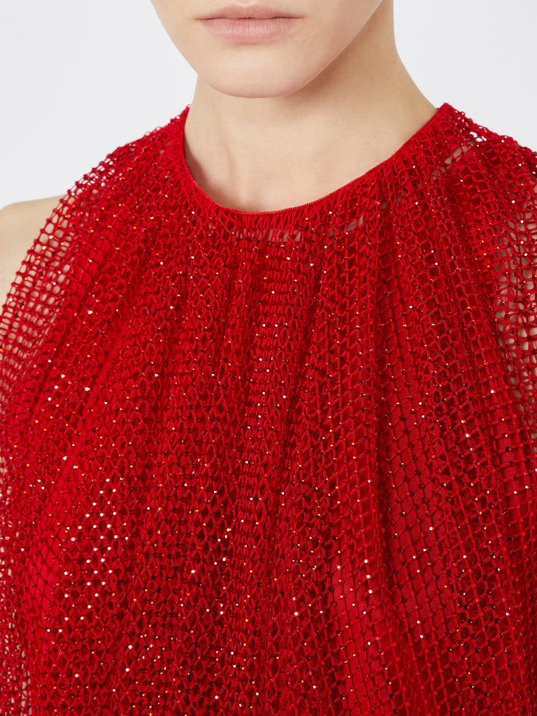 max mara mesh top with crystals