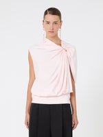 max mara draped fluid jersey top for women