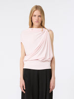 max mara draped fluid jersey top for women