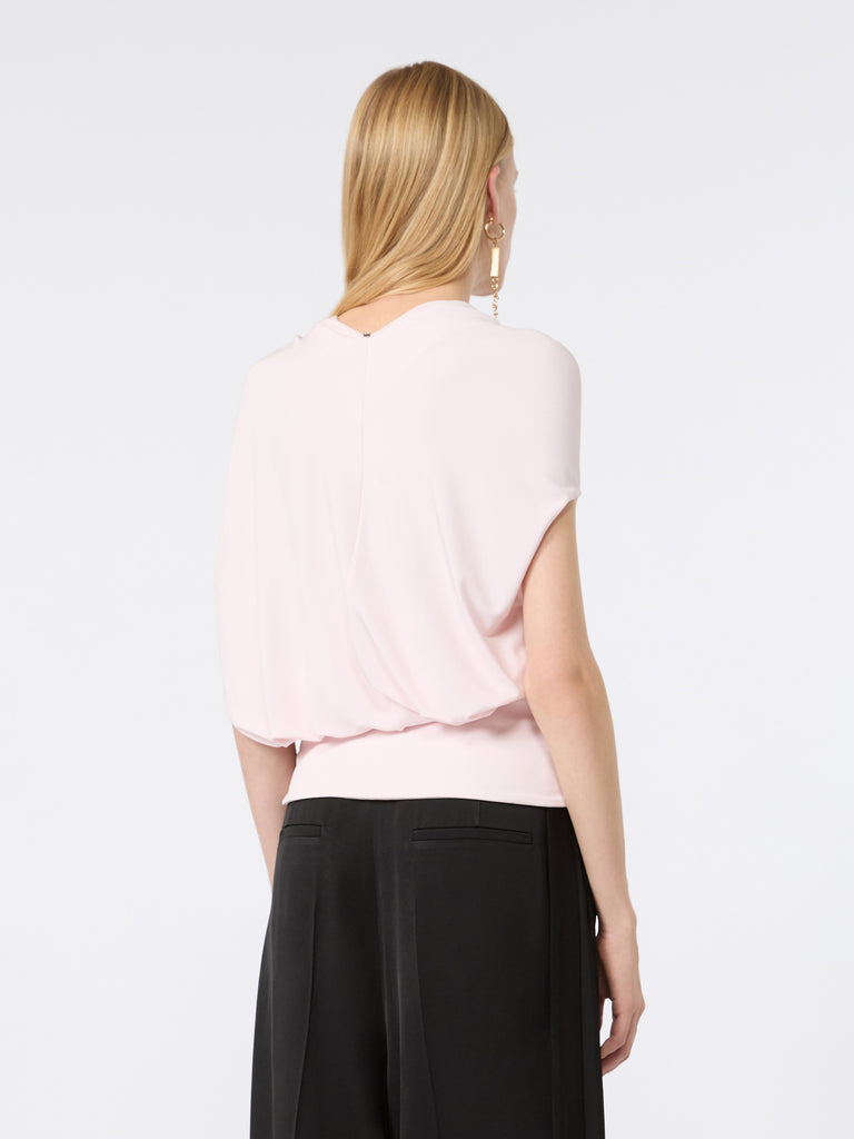max mara draped fluid jersey top