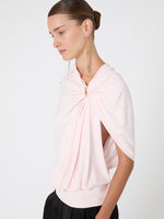 max mara draped fluid jersey top for women