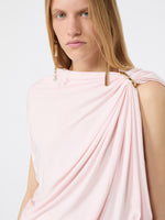 max mara draped fluid jersey top for women