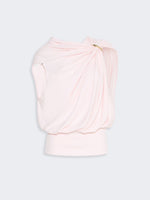 max mara draped fluid jersey top for women