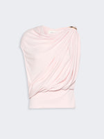 max mara draped fluid jersey top for women
