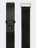 max mara elasticated webbing and leather belt for women
