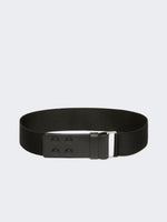 max mara elasticated webbing and leather wide belt for women