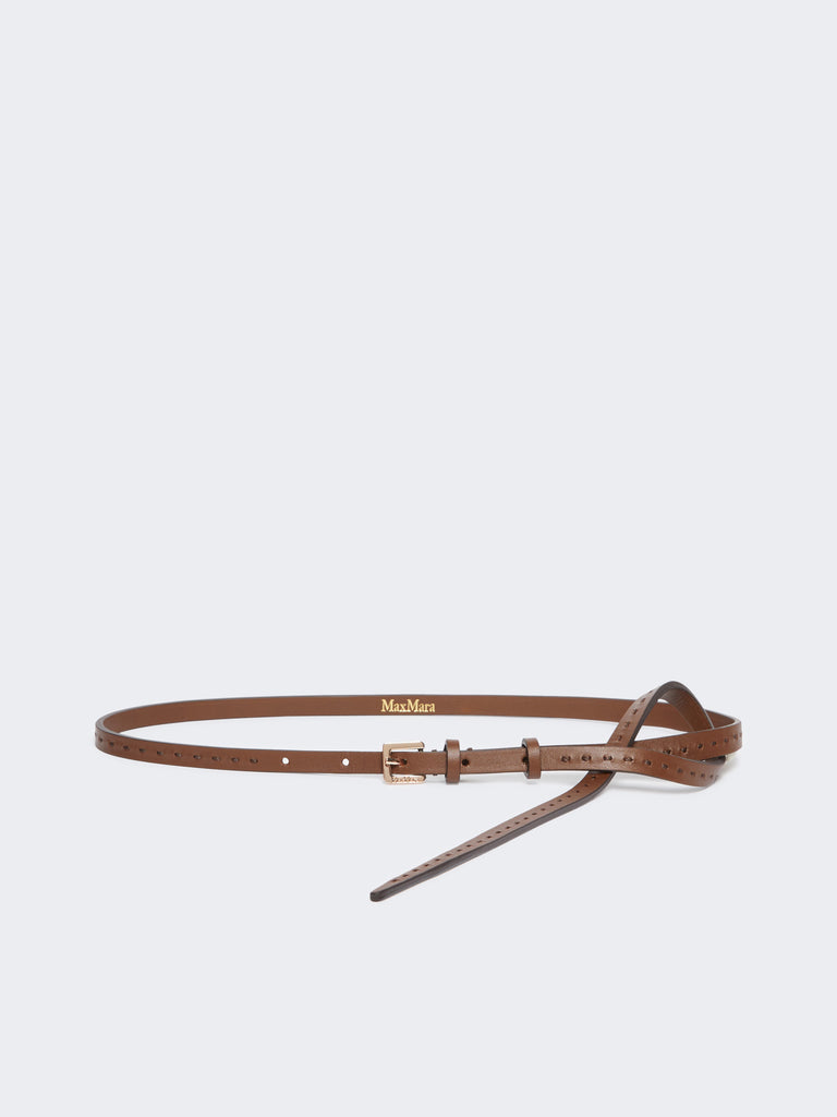 max mara natural leather belt