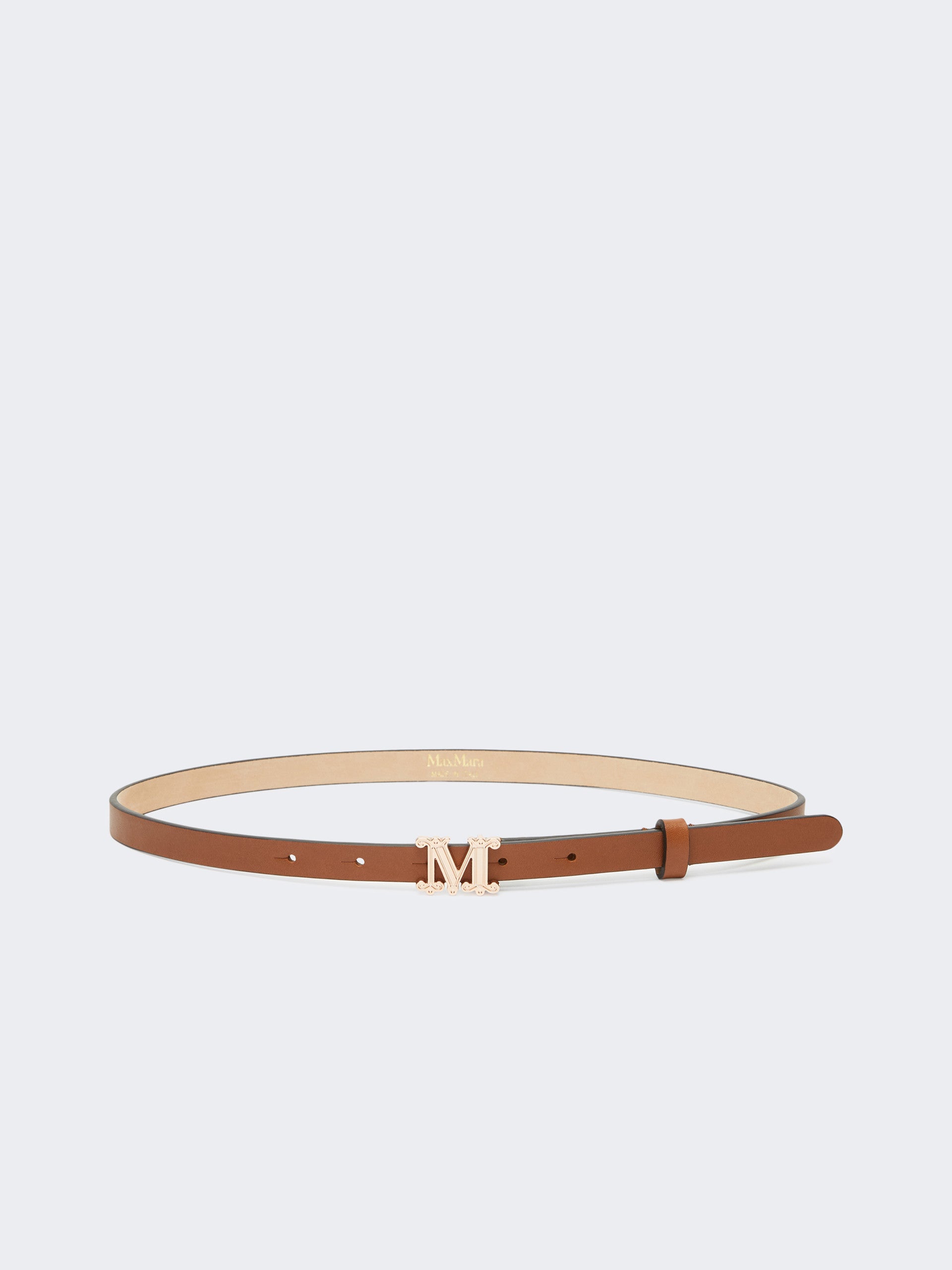 max mara leather monogram belt for women