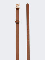 max mara leather monogram belt for women