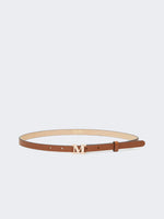 max mara leather monogram belt for women