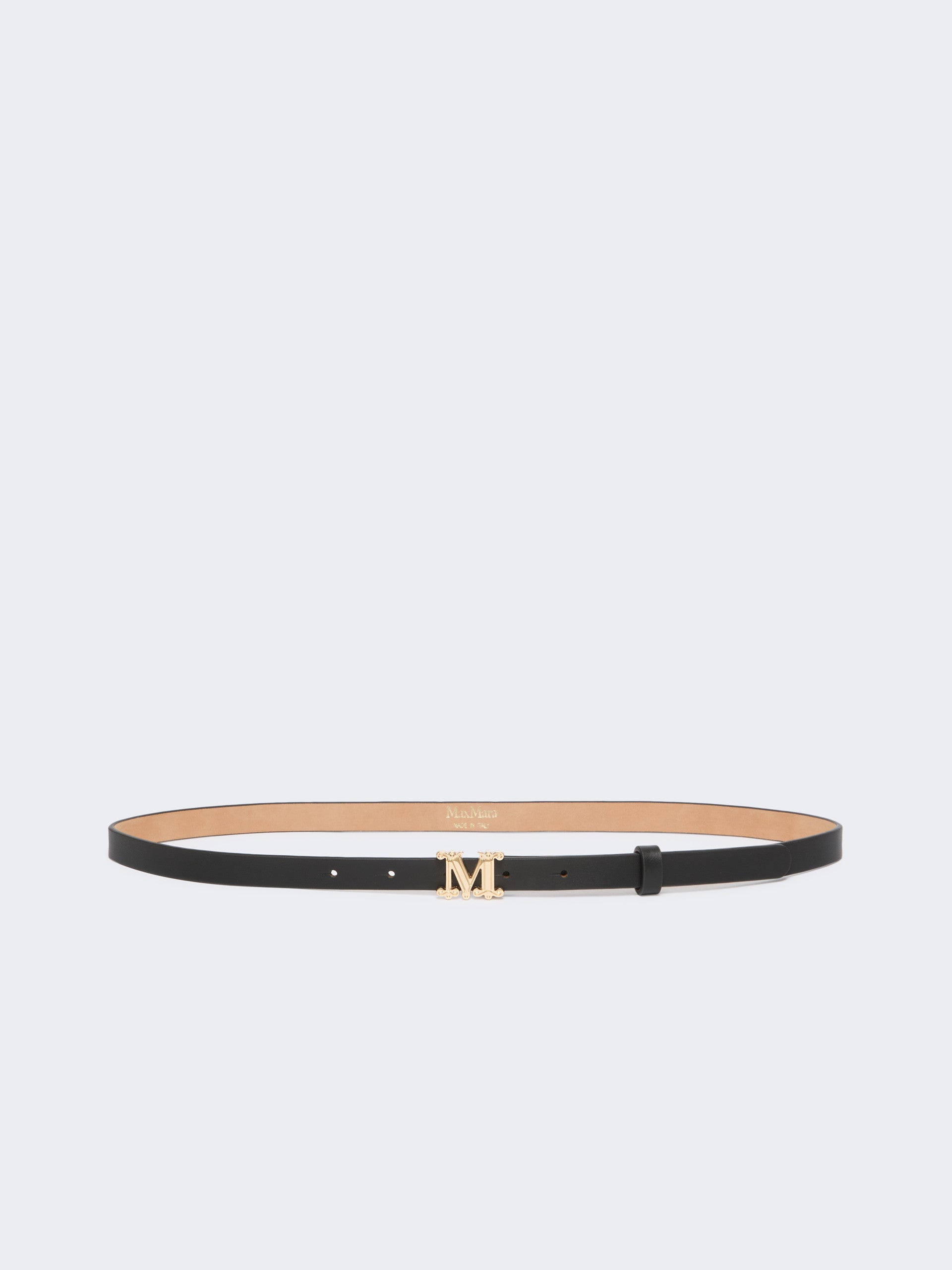 max mara leather monogram belt for women